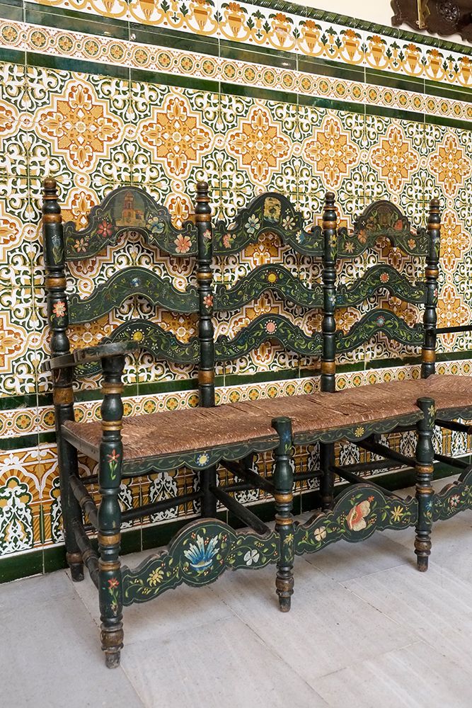 Marbella, Spain. Hand crafted Spanish painted chair